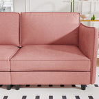 Christopher Knight Home - Canapé spacieux Benjamin 3 places en forme de L avec pouf mobile et poches de rangement
