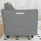 Christopher Knight Home - Canapé spacieux Benjamin 3 places en forme de L avec pouf mobile et poches de rangement