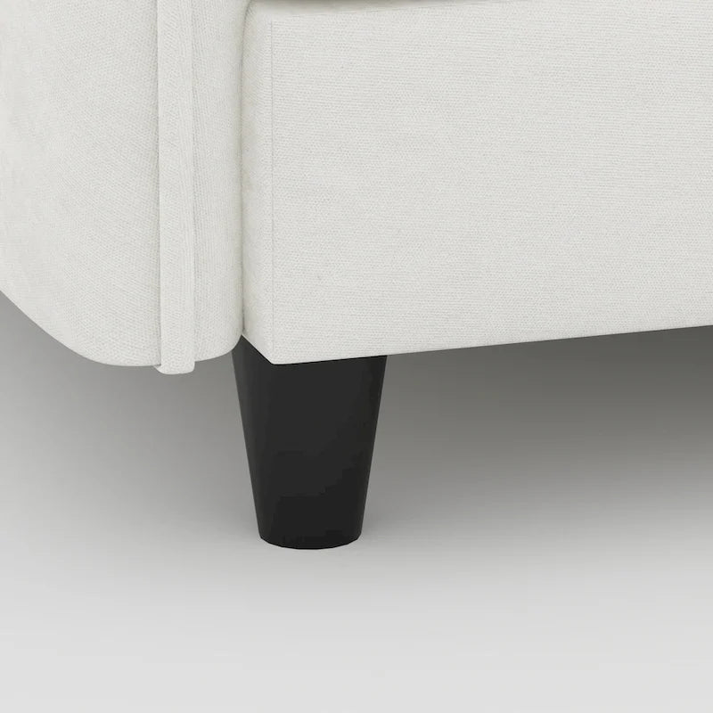 Christopher Knight Home - Canapé spacieux Benjamin 3 places en forme de L avec pouf mobile et poches de rangement