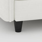 Christopher Knight Home - Canapé spacieux Benjamin 3 places en forme de L avec pouf mobile et poches de rangement