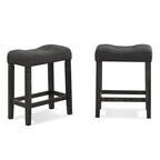 Ensemble de salle à manger 3 pièces à hauteur de comptoir, petite table de salle à manger d'appartement et ensembles de chaises avec tabourets rembourrés capitonnés pour la cuisine