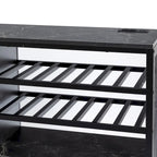120.87 Canapé sectionnel convertible en L en chenille avec pouf