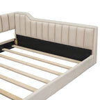 Lit de repos double XL en velours avec rangement