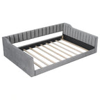 Lit de repos double XL en velours avec rangement