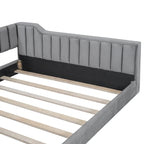 Lit de repos double XL en velours avec rangement
