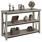 Console d'entrée de ferme, table console longue et étroite de 119 cm avec rangement