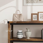 Console d'entrée de ferme, table console longue et étroite de 119 cm avec rangement