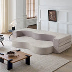 Canapé-lit convertible pliant avec mousse haute densité pour salon, chambre d'amis et chambre à coucher