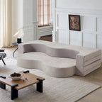 Canapé-lit convertible pliant avec mousse haute densité pour salon, chambre d'amis et chambre à coucher