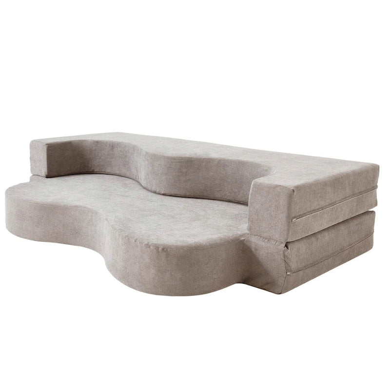 Canapé-lit convertible pliant avec mousse haute densité pour salon, chambre d'amis et chambre à coucher