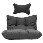 Chaise suspendue œuf surdimensionnée FINCATI Indoor Royal avec support, chaise balançoire œuf d'extérieur avec support, chaise balançoire œuf confortable de 158 kg