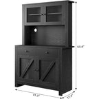 Meuble de rangement de cuisine avec support pour micro-ondes