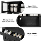 Meuble de rangement de cuisine avec support pour micro-ondes