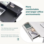 Bureau d'ordinateur électrique en L de 60 po, bureau de jeu réglable en hauteur