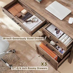 Bureau de style « ferme moderne », bureau d'ordinateur avec meuble de classement