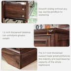 Commode de campagne à 5 tiroirs, en bois rustique