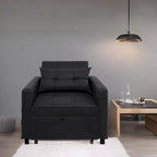 Fauteuil-lit convertible 3-en-1 moderne, canapé-lit rembourré, chaise longue pliable pour petits espaces