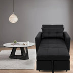 Fauteuil-lit convertible 3-en-1 moderne, canapé-lit rembourré, chaise longue pliable pour petits espaces