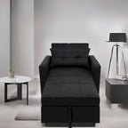 Fauteuil-lit convertible 3-en-1 moderne, canapé-lit rembourré, chaise longue pliable pour petits espaces