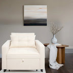 Fauteuil-lit convertible 3-en-1 moderne, canapé-lit rembourré, chaise longue pliable pour petits espaces