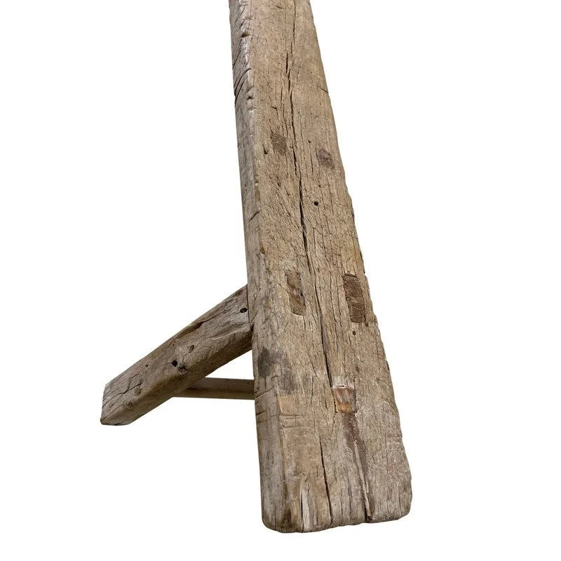 Banc Noodle Vintage Bois Naturel Vieilli (taille et finition variables)