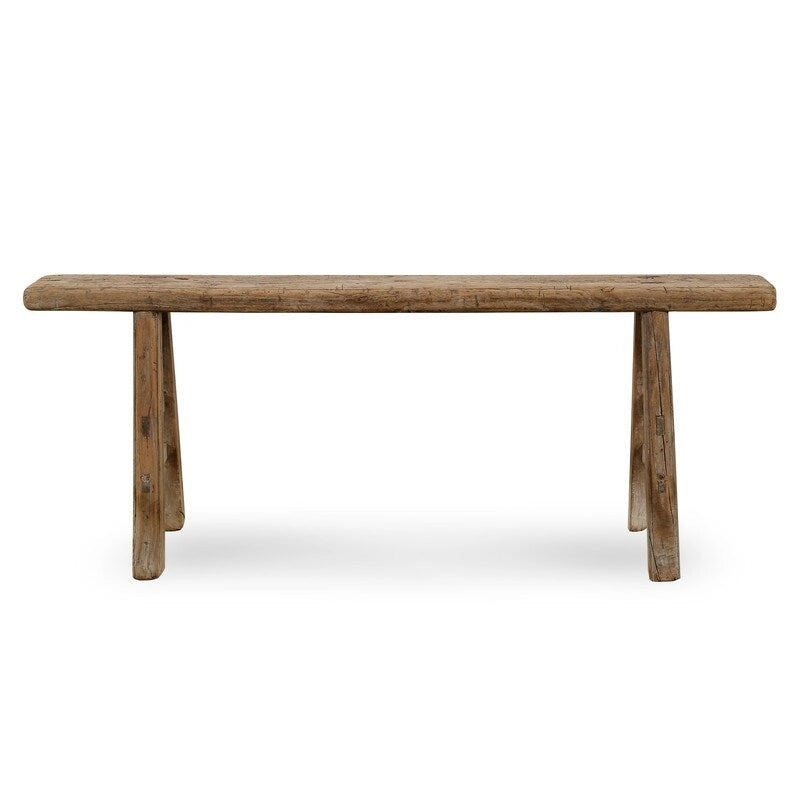 Banc Noodle Vintage Bois Naturel Vieilli (taille et finition variables)