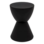 Table d'appoint ronde Boyd avec base côtelée et couvercle amovible pour salon et chambre à coucher