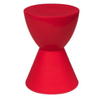 Table d'appoint ronde Boyd avec base côtelée et couvercle amovible pour salon et chambre à coucher