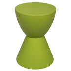 Table d'appoint ronde Boyd avec base côtelée et couvercle amovible pour salon et chambre à coucher