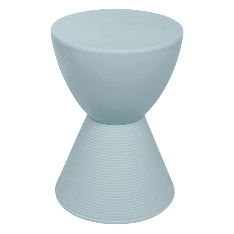 Table d'appoint ronde Boyd avec base côtelée et couvercle amovible pour salon et chambre à coucher