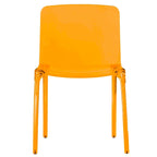 Chaise de salle à manger empilable en acrylique, minimaliste, en plastique, moderne, avec dossier intégral, transparente, chaise d'appoint pour salle à manger et cuisine