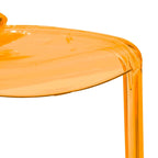 Chaise de salle à manger empilable en acrylique, minimaliste, en plastique, moderne, avec dossier intégral, transparente, chaise d'appoint pour salle à manger et cuisine
