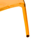 Chaise de salle à manger empilable en acrylique, minimaliste, en plastique, moderne, avec dossier intégral, transparente, chaise d'appoint pour salle à manger et cuisine