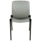 Chaise de salle à manger empilable en acrylique, minimaliste, en plastique, moderne, avec dossier intégral, transparente, chaise d'appoint pour salle à manger et cuisine