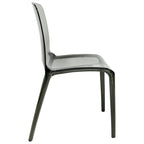 Chaise de salle à manger empilable en acrylique, minimaliste, en plastique, moderne, avec dossier intégral, transparente, chaise d'appoint pour salle à manger et cuisine