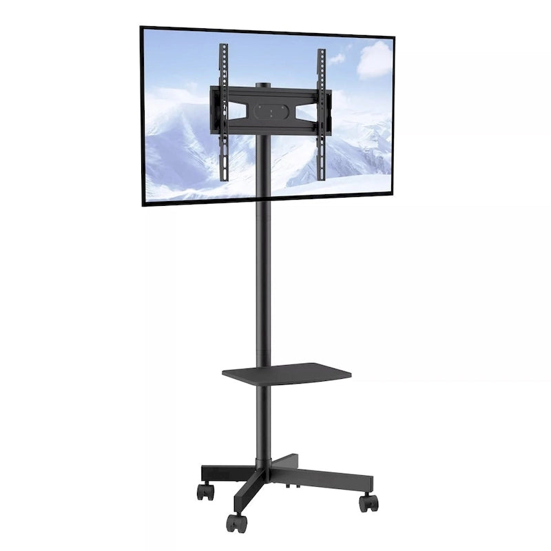 Meuble TV mobile à roulettes avec plateau pour téléviseurs de 23 à 60 pouces - 157 cm