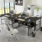 Bureau de direction/ordinateur avec plateau extra-épais, poste de travail de bureau simple, table d'étude/d'écriture avec prises de courant