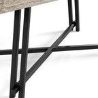 Ensemble de salle à manger moderne 7 pièces en bois massif noir Evrena de Furniture of America