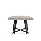 Ensemble de salle à manger moderne 7 pièces en bois massif noir Evrena de Furniture of America