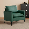 Fauteuil d'appoint rembourré vert moderne 25.99 avec coussins lombaires et coussins moelleux