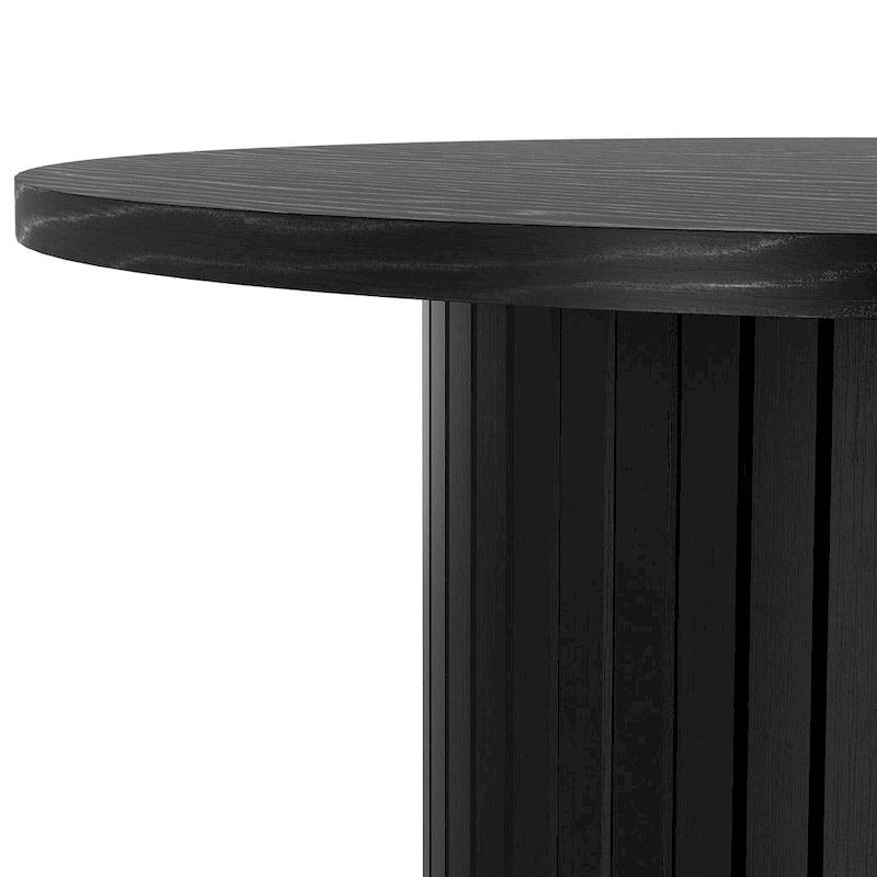Table d'appoint tambour ronde, petite table d'appoint de style Mid-Century Modern pour salon, chambre à coucher