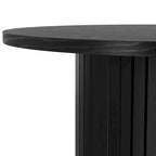 Table d'appoint tambour ronde, petite table d'appoint de style Mid-Century Modern pour salon, chambre à coucher