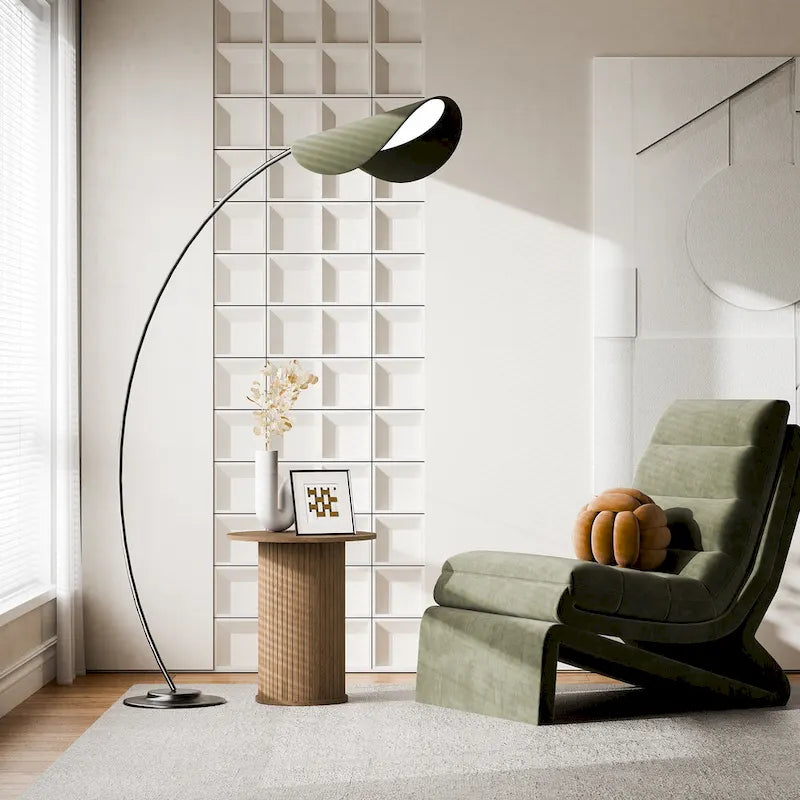 Table d'appoint tambour ronde, petite table d'appoint de style Mid-Century Modern pour salon, chambre à coucher