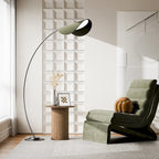 Table d'appoint tambour ronde, petite table d'appoint de style Mid-Century Modern pour salon, chambre à coucher