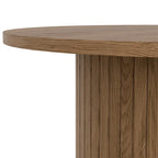 Table d'appoint tambour ronde, petite table d'appoint de style Mid-Century Modern pour salon, chambre à coucher