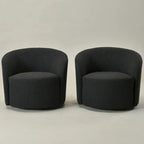 Fauteuil pivotant rembourré KINWELL de 86 cm de large (lot de 2)