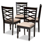 Ensemble de 4 chaises de salle à manger modernes et contemporaines