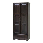 Palace Imports Armoire flexible 100 % bois massif avec poignées en métal ou en bois