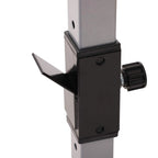 Soozier Rack à squat/banc de musculation en acier 2 pièces réglable en hauteur - N/A