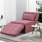 Canapé convertible Lit d'appoint Fauteuil-lit Canapé pliant Pouf Fauteuils inclinables pour le salon